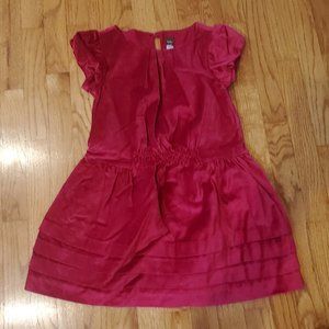 TEA red/pink velvet dress - formal dress for Christmas!